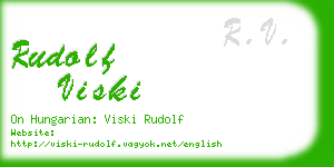 rudolf viski business card